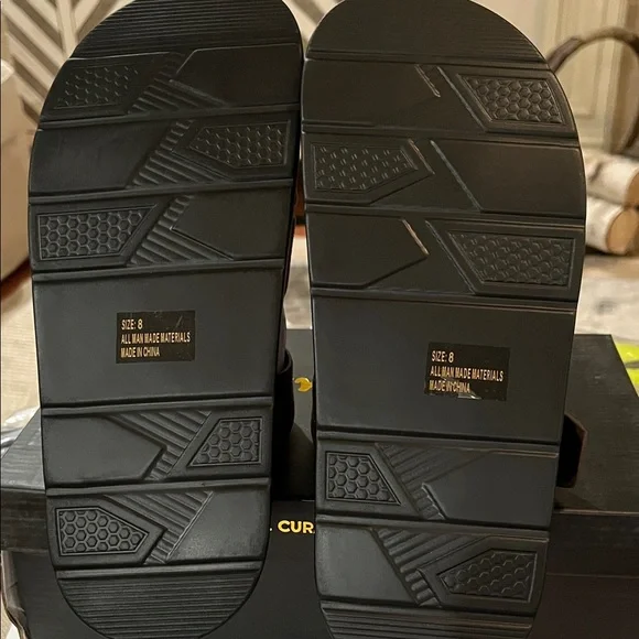 Lulus Surie Chocolate Brown Suede Strappy Flatform Slide Sandals/NIB/Size 8 - Picture 14 of 15